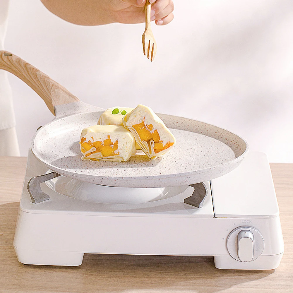 

Nonstick Crepe Pan 24cm Tortillas Flat Pan Frying Pan Egg Pan for Stove Tops