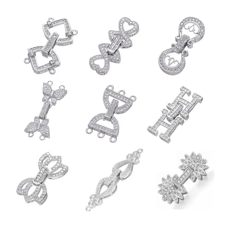 

Застежка Juya для ювелирных изделий ручной работы, металлическая застежка Fatener для женщин, натуральный камень, жемчуг, рукоделие, изготовлени...