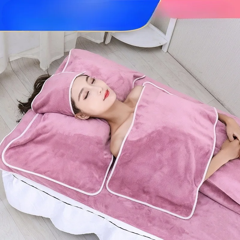 Luxury Soft Salon Towel Set Absorbent Non Shedding Facial Wrap Bath Towel and Robe for Skin Care
