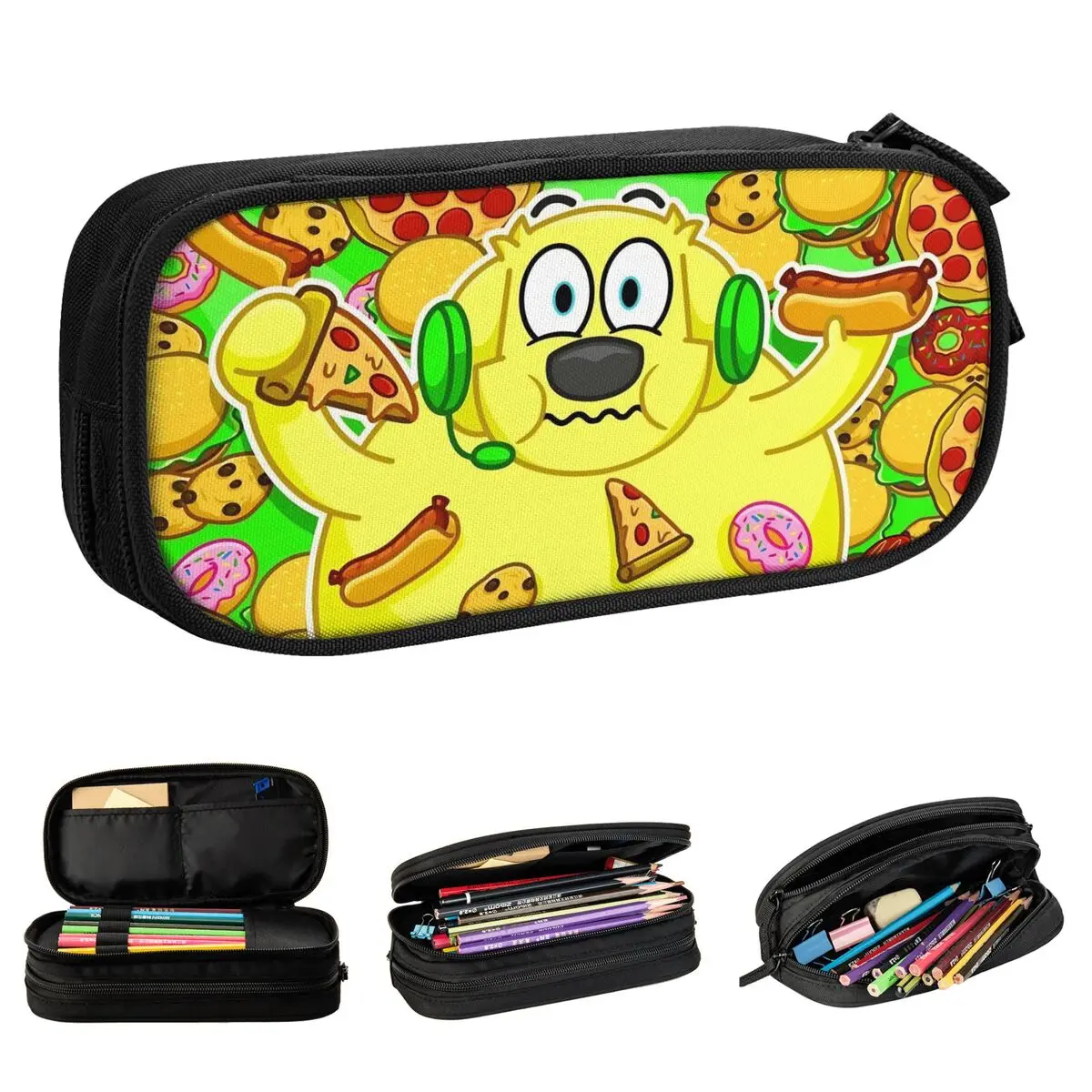 

Hamburger Superdog Tylers Snowi Foxs Pencil Cases Cartoon Pen Bags Student Big Capacity School Supplies Gifts Pencilcases