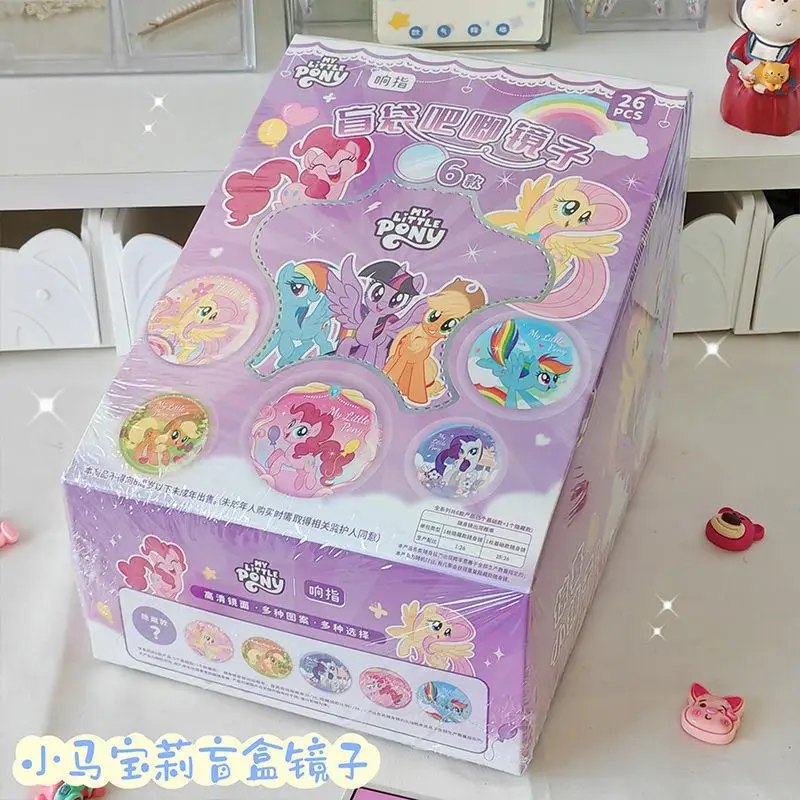 Espejo de Anime Kawaii creativo y bonito, espejo de maquillaje pequeño y práctico de My Little Pony, nuevo espejo de maquillaje, regalo para niña