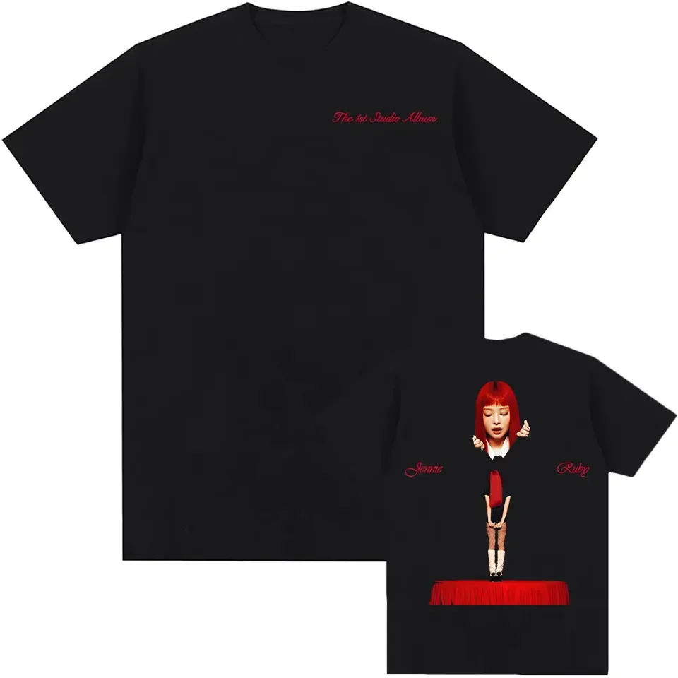 Jenny Ruby 2026 MadCool Music Festival Double-sided Pattern K-pop Cotton Men's and Women's Universal Short-Sleeved T-Shirt
