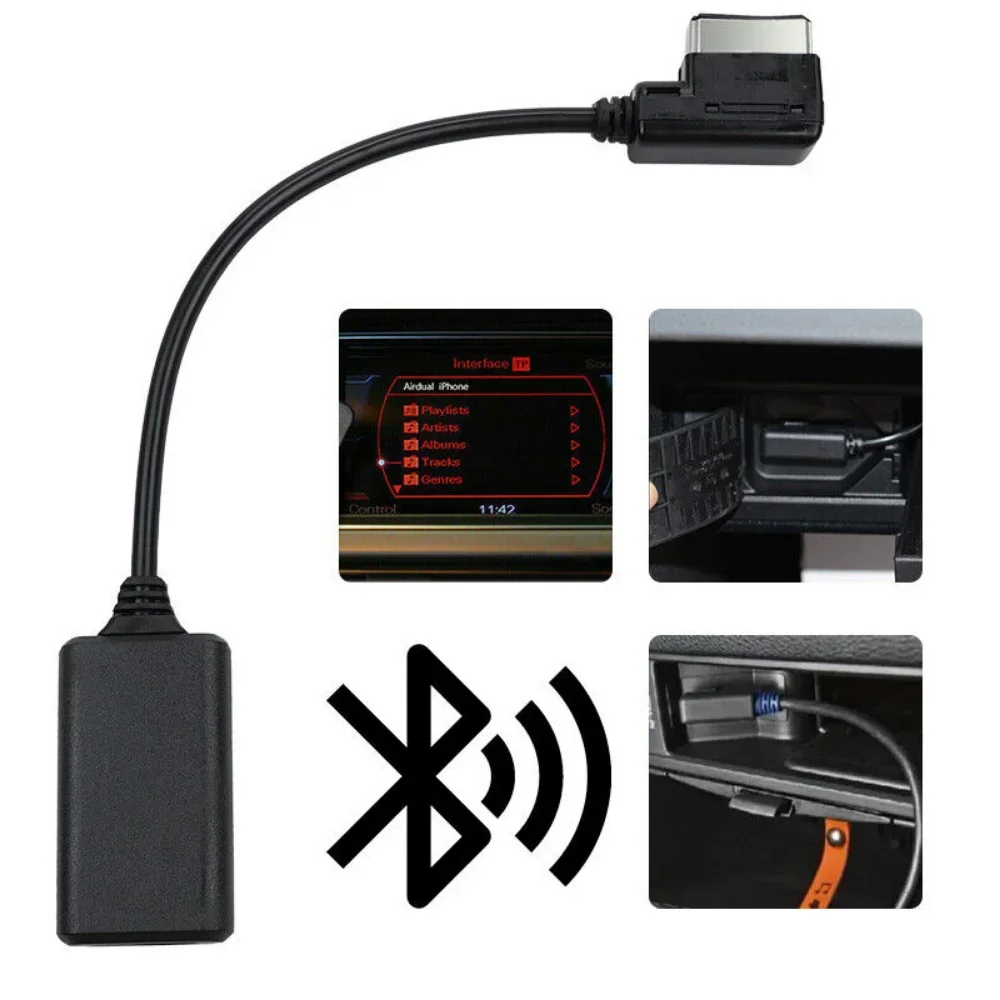 1/2PCS Bluetooth Audio CableCable Adapter  For Audi AMI Multimedia Q5 A5 A7 R7 S5Q7 A6LA8LA4LAMI  Auto Accessories