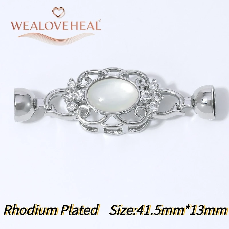18K vergoldeter Messing-Blumenperlenverschluss, mikrobesetzter CZ-Blumenverbinder mit ovalem Zentrum und Schalenenden für DIY-Schmuckherstellung – Detail 20