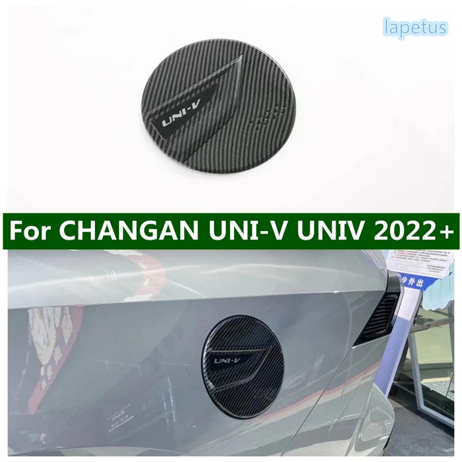 

ABS Carbon Filler Fuel Door Guard Oil Gas Tank Protector Decoration Cap Cover Trim For CHANGAN UNI-V UNIV 2022 2023 Accessories