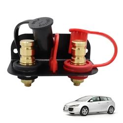 Remote Battery Jumper Post Terminal 250A Remote Charging Tool Relocation Kit M10 Stud Battery Jump Post for Auto Truck Boat ATV
