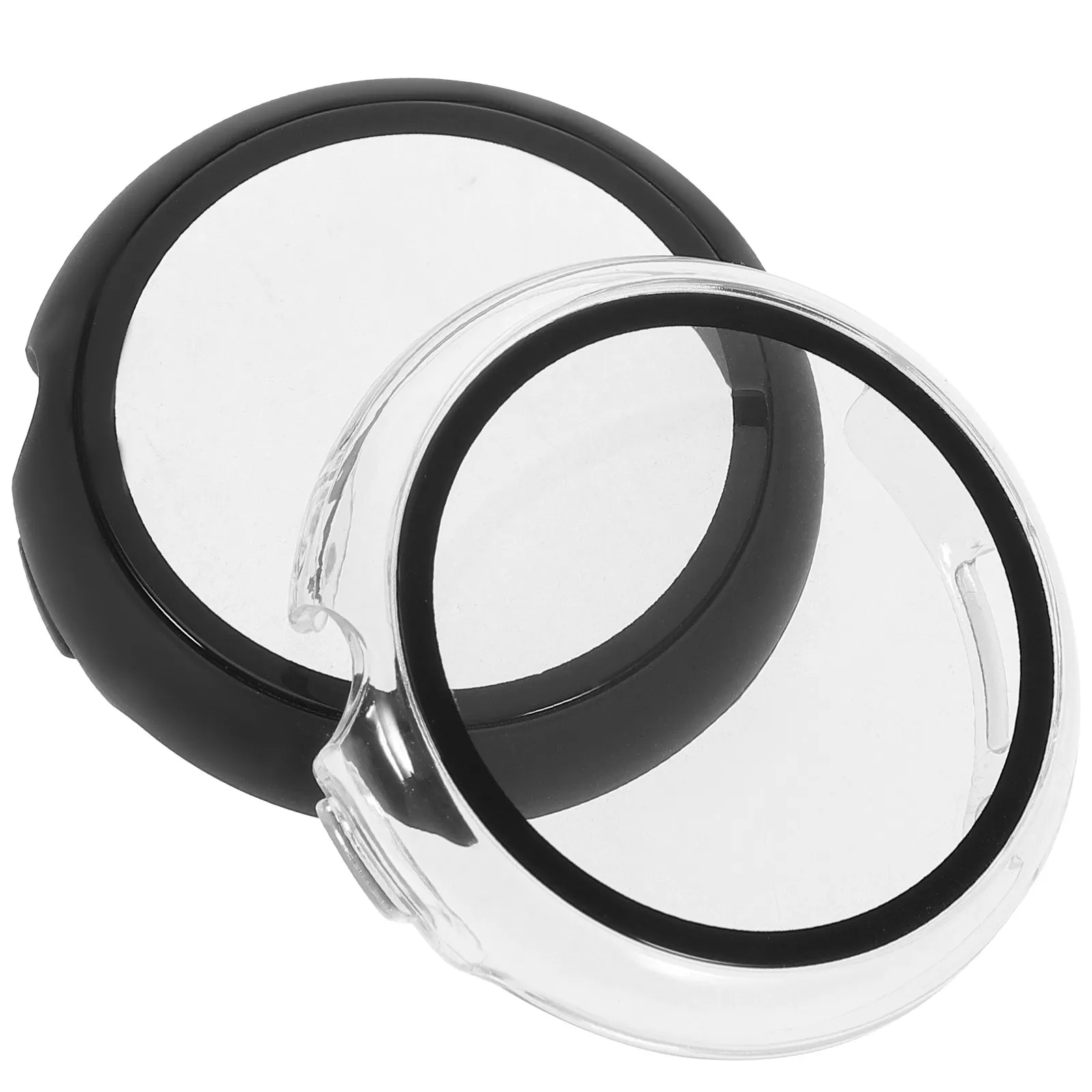 

2Pcs Delicate Watch Cover Reusable Detachable Screen Protector Full Protection Anti-Scratch Shockproof Case for Watch