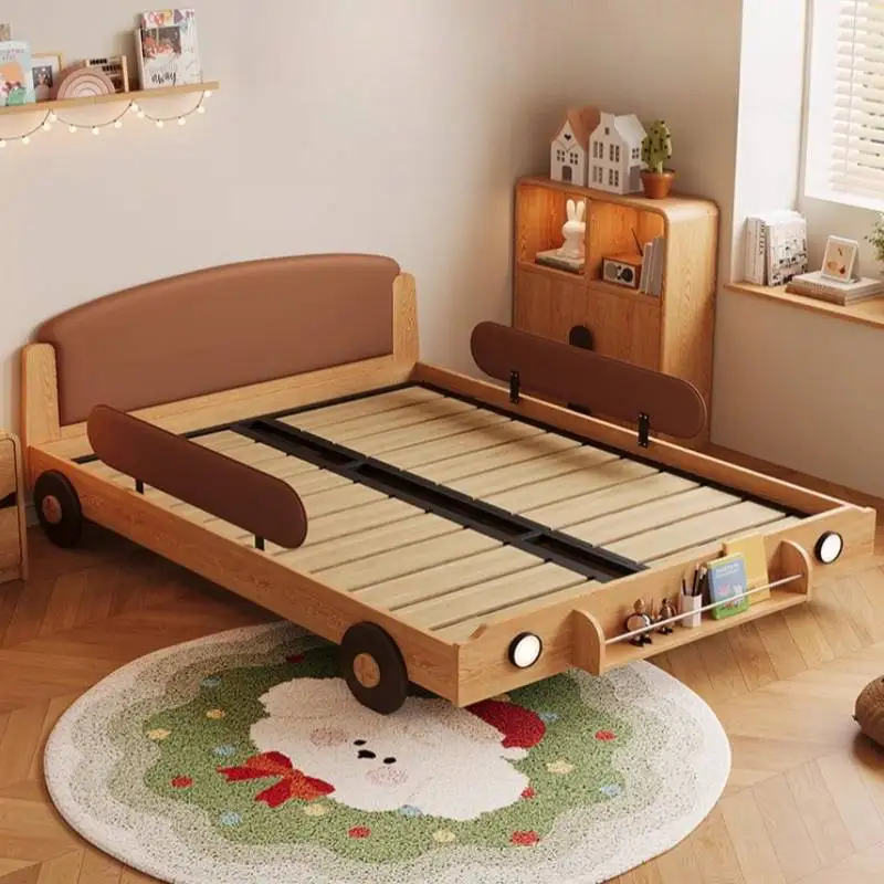 أوروبا الديكور الاطفال سرير الدرابزين الفاخرة مخصص سرير أطفال واحد تصميم خشبي الحديثة Lettino لكل أثاث بامبيني المنزل #3