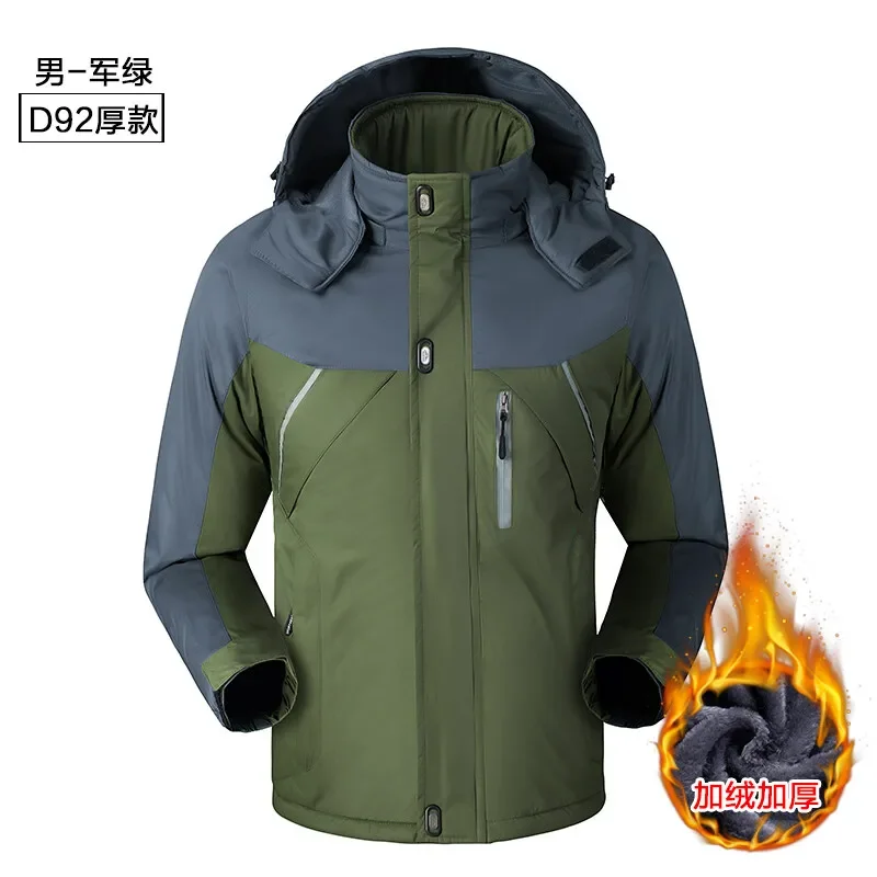 Men Oversized Fleece Softshell Coats Women Man Winter Outdoor Waterproof Windbreak Warm Hiking Camping Climbing Skiing Jackets