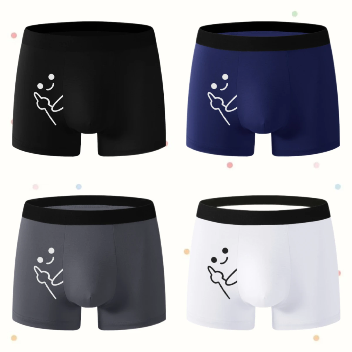 2/4 PCS new close-fitting boxer shorts are a musthave for men black underwear for the summer of 2025 is comfortable High quality