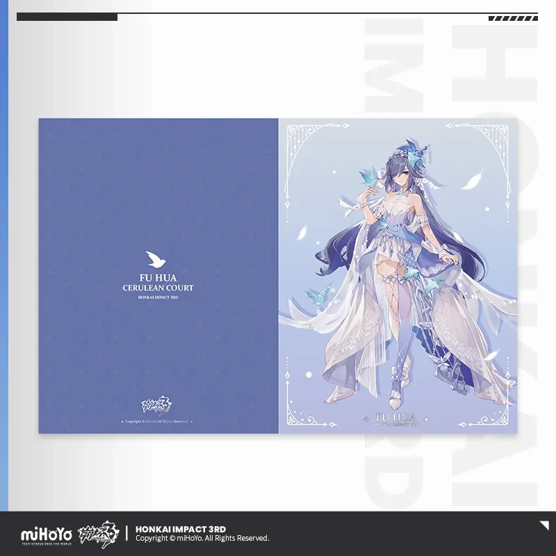 [Official] miHoYo Honkai Impact 3 FUHUA CERULEAN COURT File Storage Folder Anime Folder Game Peripheral Cosplay Accessories Gift