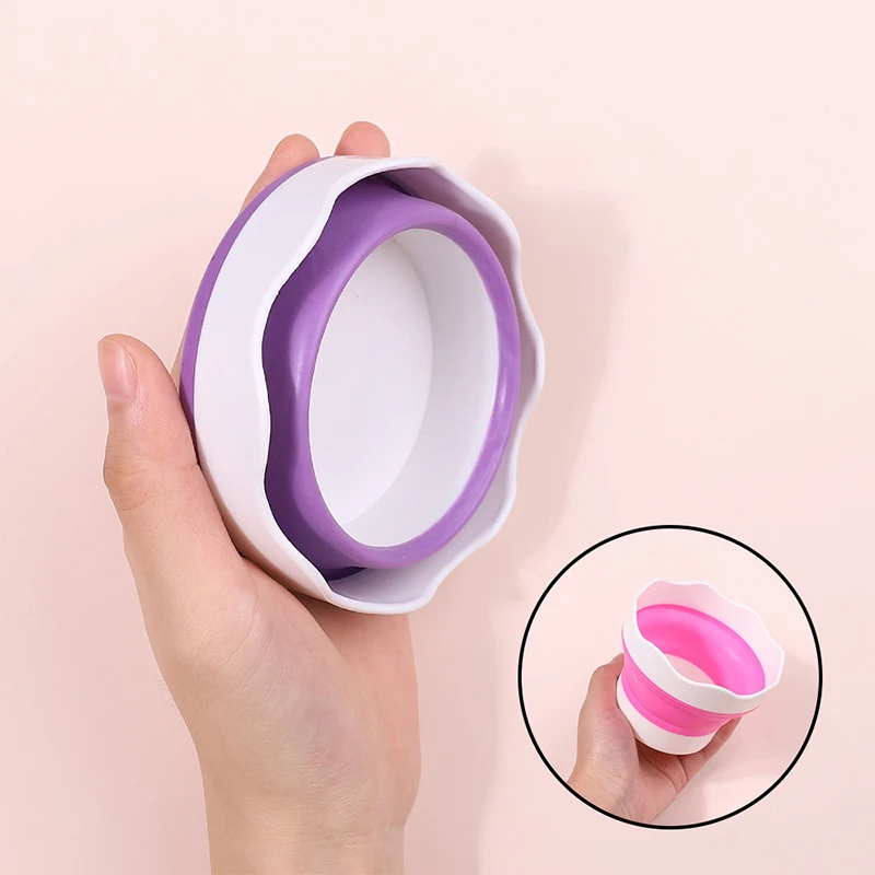 แปรง pulpen lipat เล็บซิลิโคนอเนกประสงค์สำหรับล้างถ้วยแปรงทาสีหลากสี