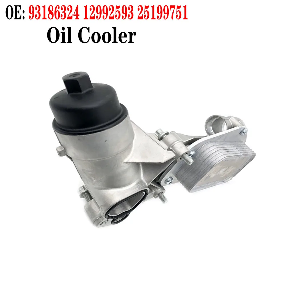 12992593 93186324 Engine Oil Cooler Oil Filter Assembly Aluminum for Chev-rolet for Cru-ze for O-pel for As-tra