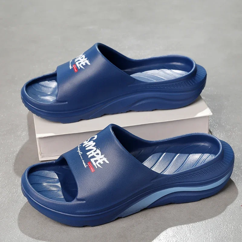 

Men slippers House Shoes Non-Slip Thick Soft Platform Slide Sandals Men Indoor Outdoor Shower Bathroom Slipper Casual Shoes male