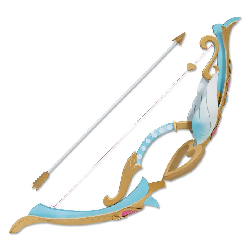 

Sigewinne Cosplay Bow Props Game Genshin Impact Silvershower Heartstrings Replica Gun Weapons for Hallween Christmas Fancy Party