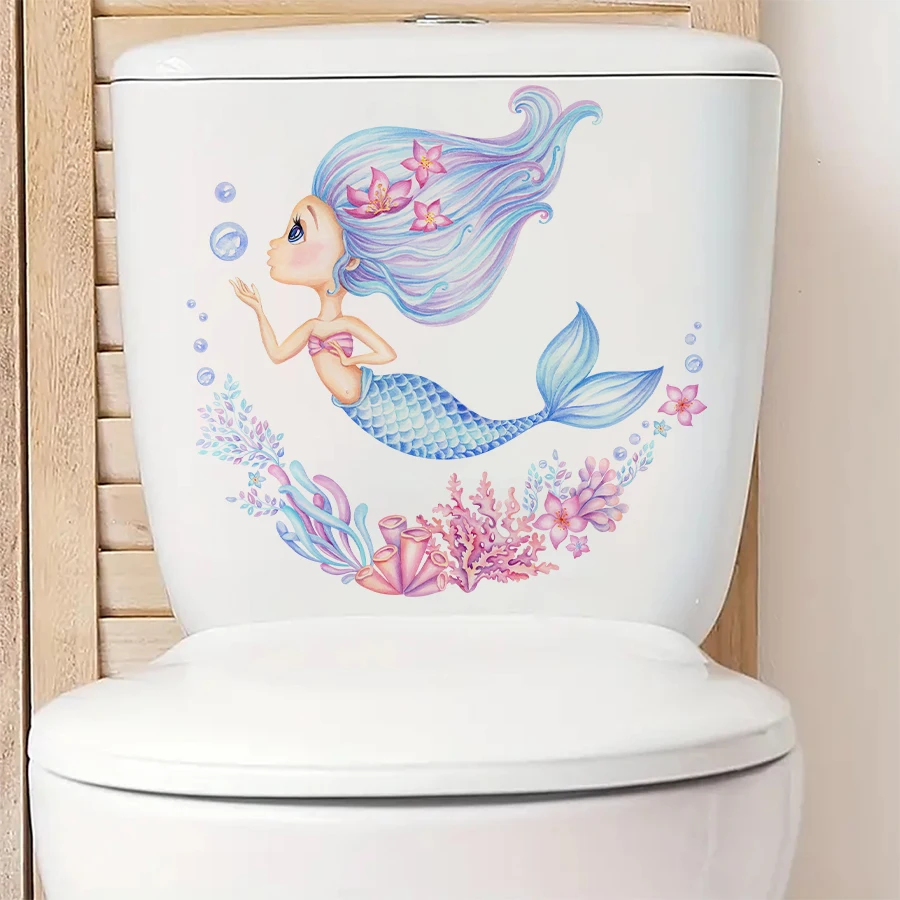 Toilet Lid Abattant Wc Tropical Bathroom Tile Decals: Decorative