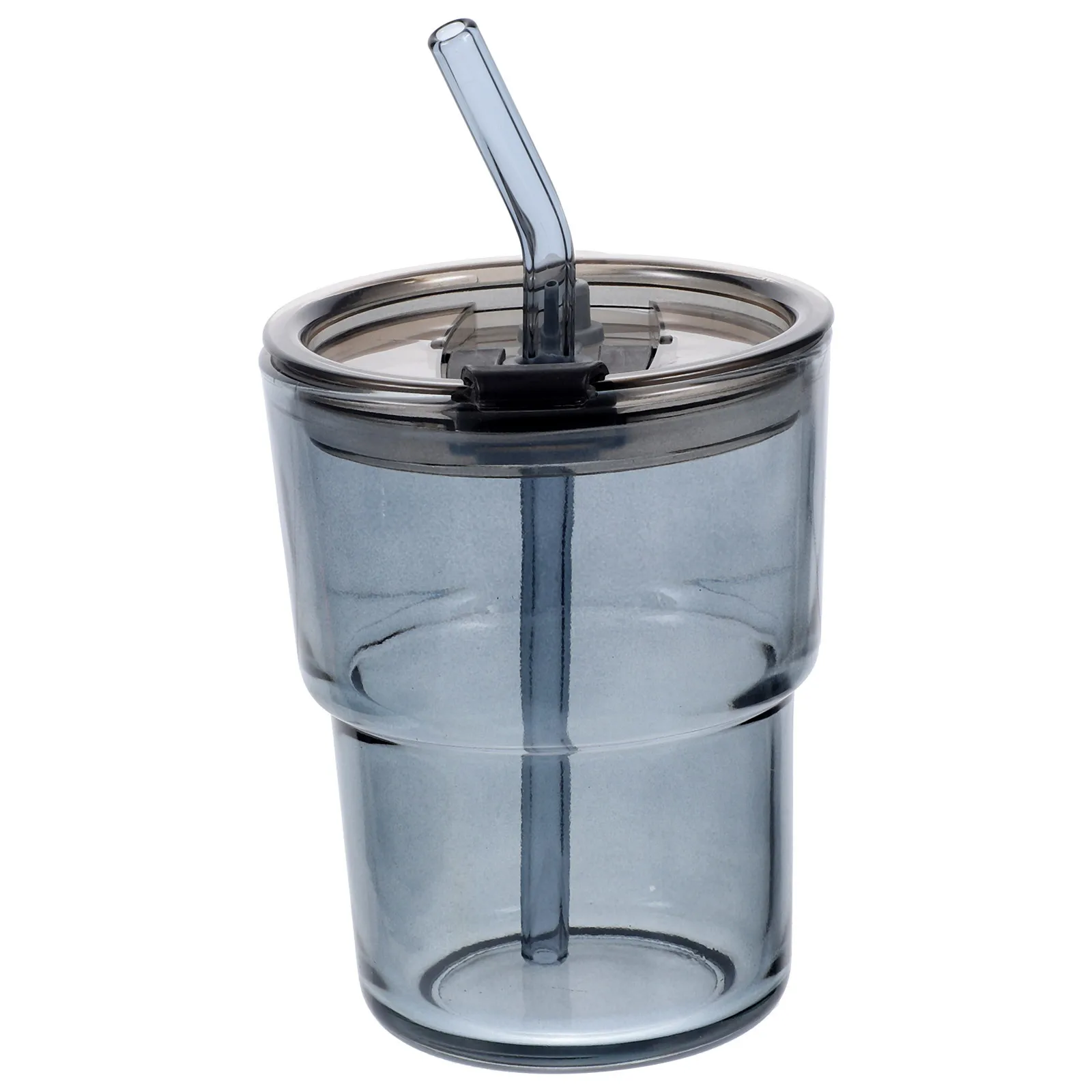 

Clear Glass Drinking Cup with Lid Straw Multipurpose for Iced Coffee Juice Beverage Container Iced Coffee Glass Tumbler
