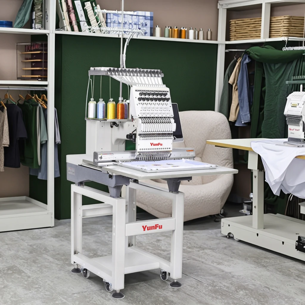 Automatic Single Head Digital Embroidery Machine 1200 RPM 350*500mm Computerized Operation For Home Use 2 Years Warranty