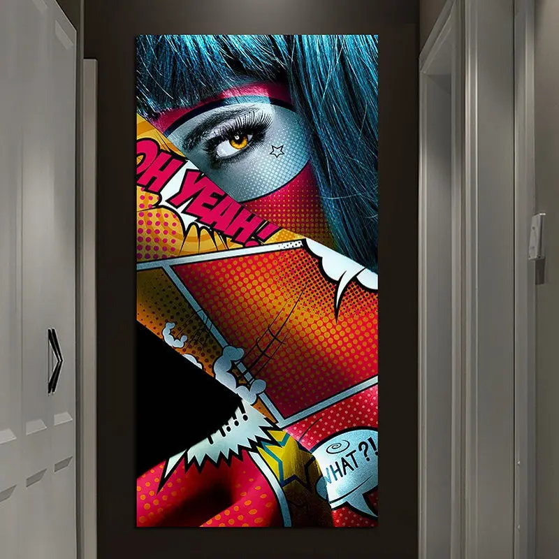 

Graffiti Women Portrait Canvas Painting Posters Wall Art Prints Picture for Living Room Bedroom Home Decor Cuadros Birthday Gift