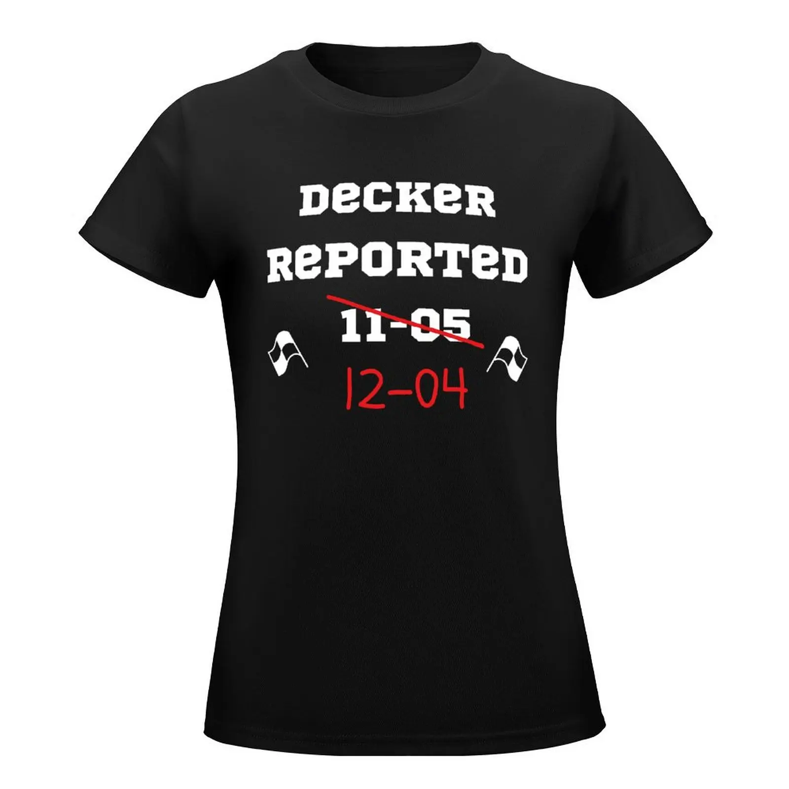 Decker Reported Classic For Sale Round Neck T-shirt Sports T-shirts Hipster Lovely Home