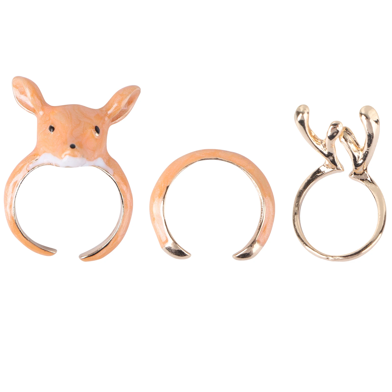 

Elk Ring Creative Rings Christmas Gift Retro Presents Vintage Alloy Animals Gifts