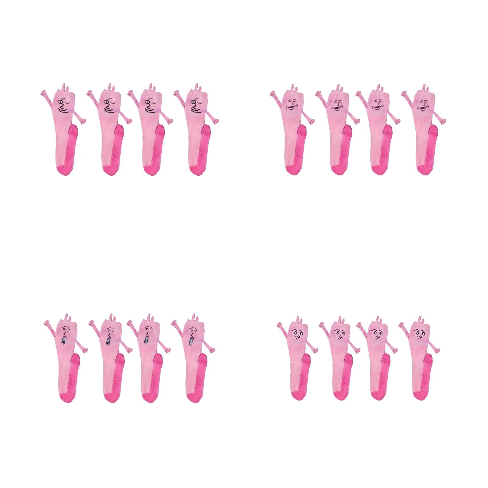 

Pink Rabbit Magnetic Holding Socks 4 Combination Pack (Fearful/Cheers/Dementia/Cute)