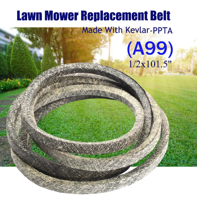 1/2x101,5"(A99) Realizzato con Kevlar 532429636   Cinghia a V di ricambio in tessuto secco compatibile con John Deere GX25232 John Deere M84136