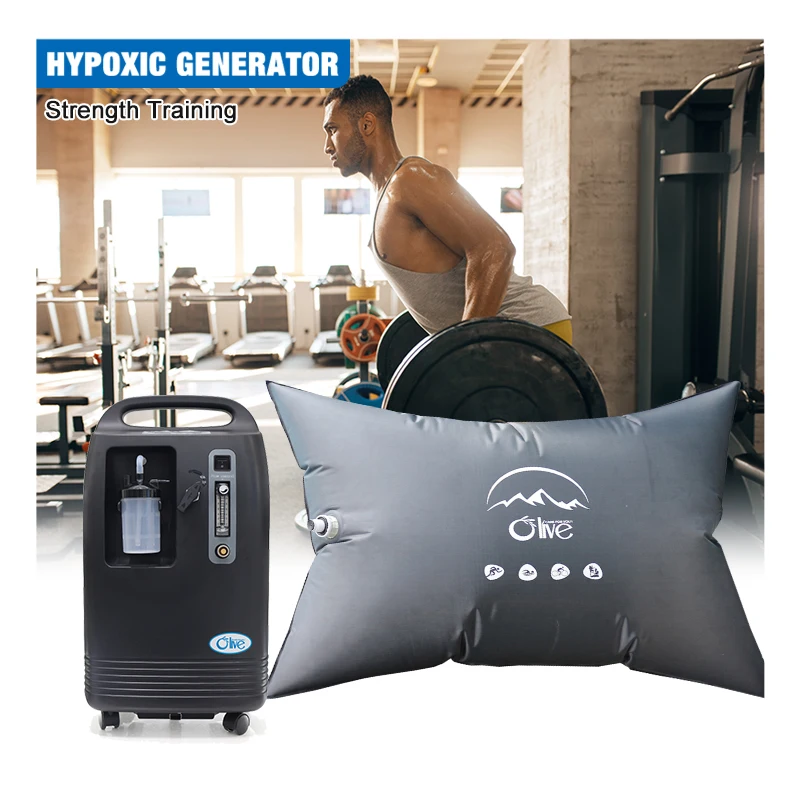 Olive 1200 m-7200 m Höhe, simulierte Hypoxie-Trainingsgeräte, Maskenübung, Hypoxie-Generator für Krafttraining