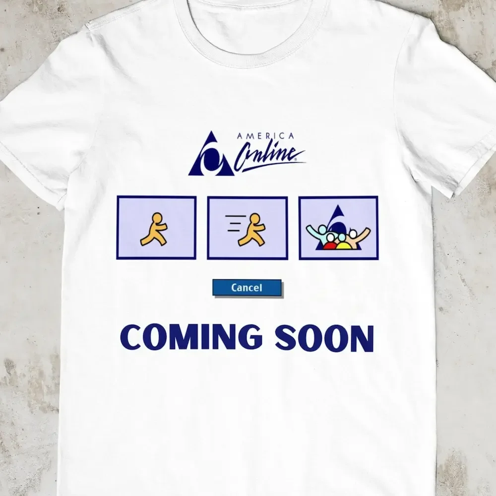 Aol T Shirt Computer Geek Software Engineer Nerd Internet It Coming Soon Data Analyst