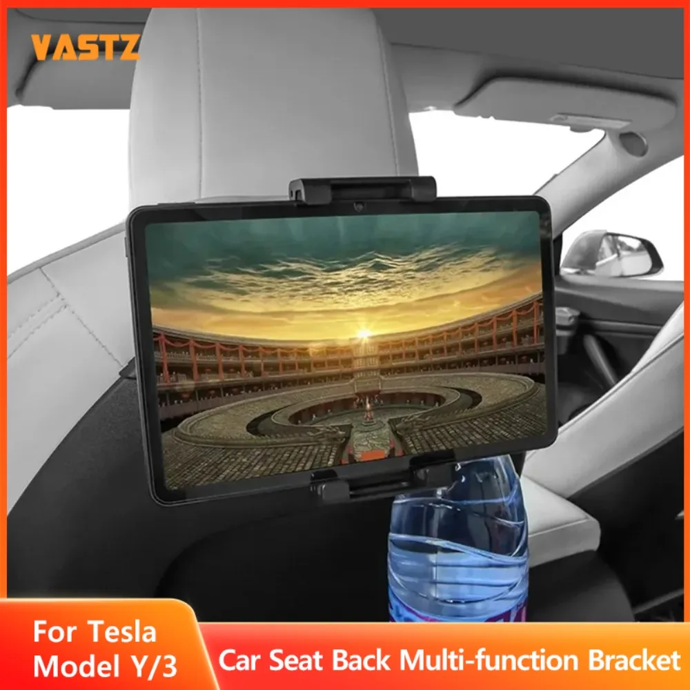 Car Seat Back Headrest Bracket Multifunctional Hanging Hook for Tesla Model 3 Y 17mm Ball Head Horizontal Vertical Compatible
