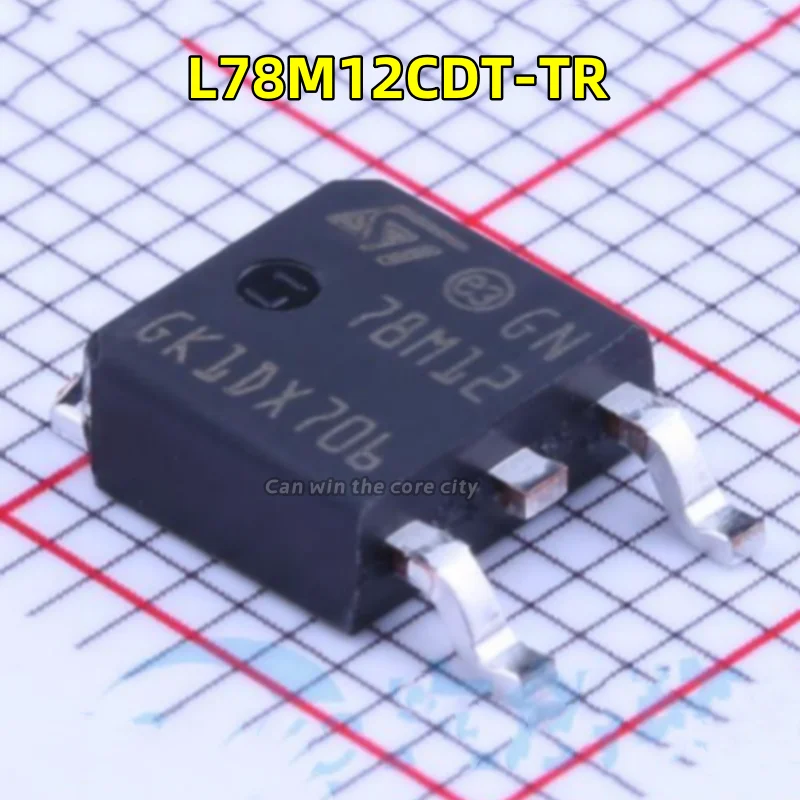 

1-100 PCS/LOT Original genuine L78M12CDT-TR screen printing 78M12 package TO-252-2 fixed output LDO linear voltage regulator chi