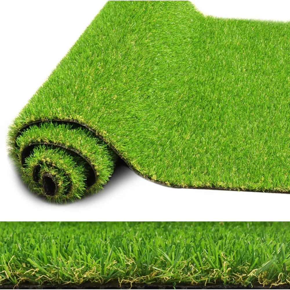 

Realistic Artificial Grass Rug 4 FT 11 IN x 8 FT Fake Faux Turf Grass, ZGR 0.8" Indoor Outdoor Patio Garden Lawn Landscape Balco