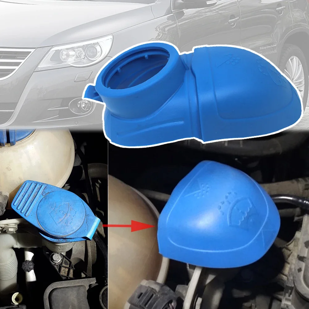 

For VW Tiguan 5N 2007 - 2015 2016 2017 2018 Windscreen Fluid Reservoir Wiper Lid Wash Funnel Washer Tank Bottle Cover Filler Cap