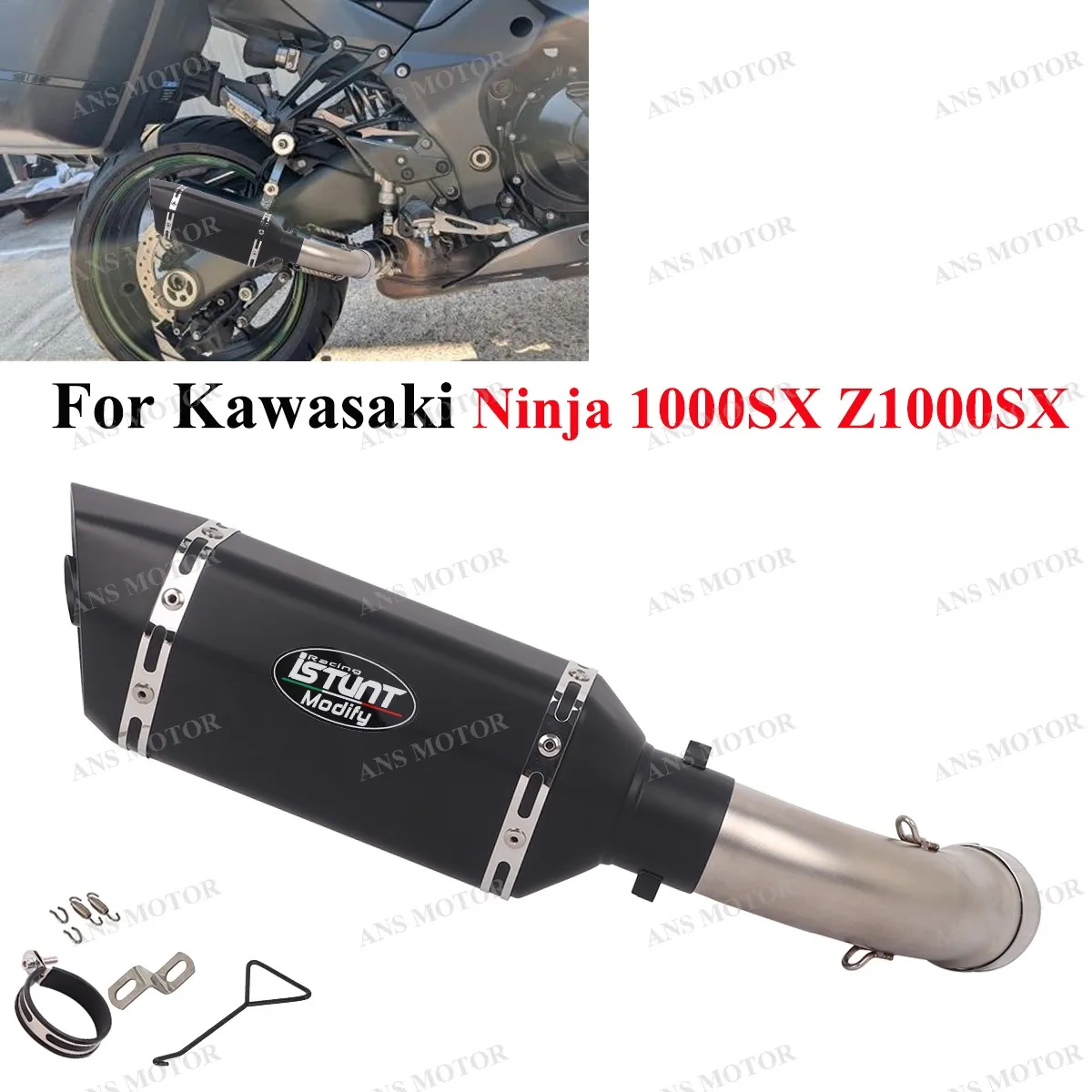 

For Kawasaki Ninja 1000SX Z1000SX 2021-2025 Motocycle Exhaust Escape System 1000SX Exhaust Slip On With Removable DB Killer