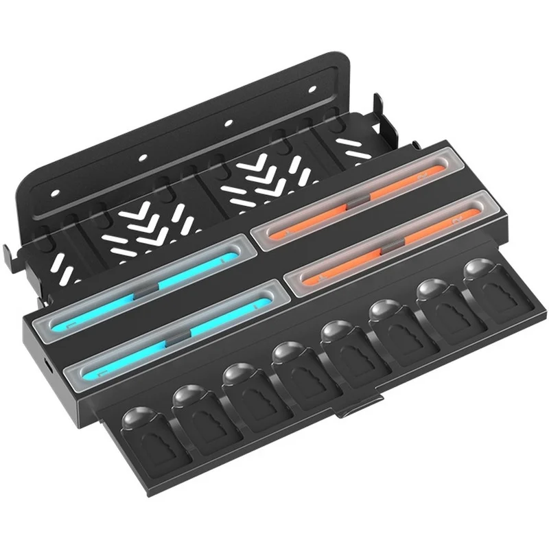 Super Sale Wall-Mount Charging Dock for Switch 2 Console and Joy-Cons, Featuring Game Cartridge Storage.