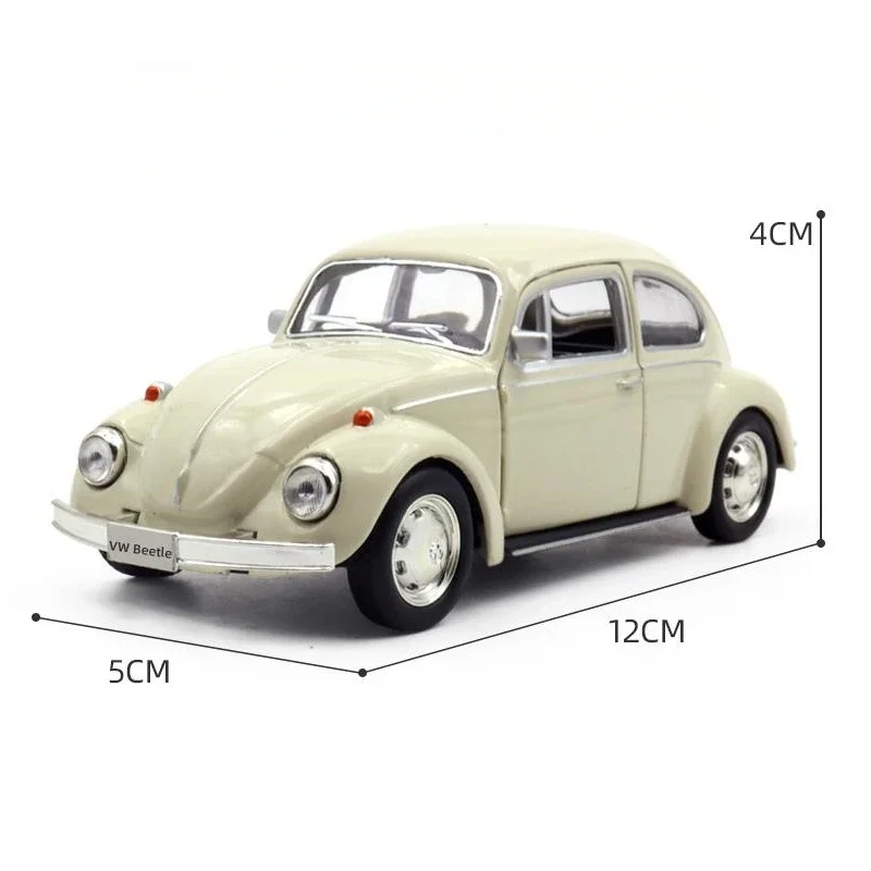 1:36 1967 Volkswagen Beetle Toy Car For Children RMZ CiTY Diecast Miniature Model Pull Back Collection Gift For Kid Boys