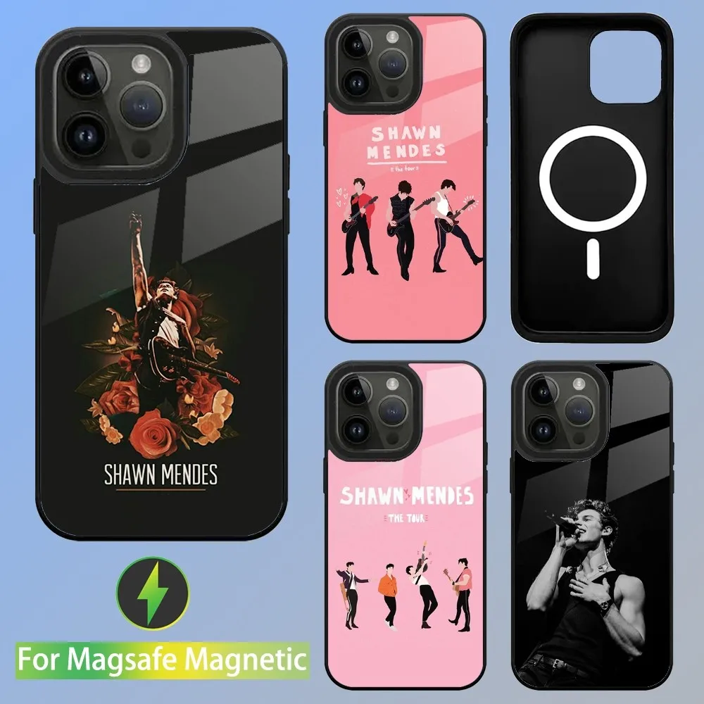 Singer Shawn M-Mendes Phone Case For iPhone 15,14,13,12,11,Plus,Pro,Max Mini Magsafe Magnetic Wireless Charging