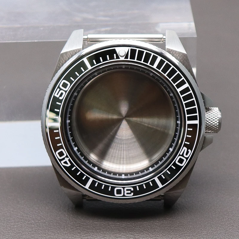 

43.8mm Mechanical dive Watch Case Ceramic Bezel Sapphire 316L Stainless Steel For Mod Samurai Seiko NH35 NH36 NH38/34 4R36 Movts