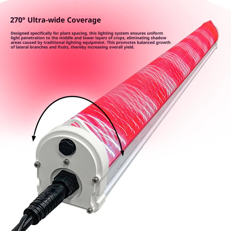 مصباح زراعة الدفيئة الداخلي، مصباح نمو النبات 120 وات، ضوء إضافي بين النباتات وتحت الأشجار، مقاوم للماء IP65 #2