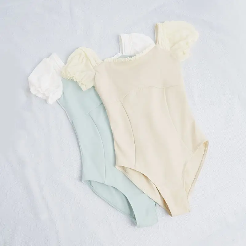 

customized women's adult ballet yoga dance performance suit one-piece gymnastics short sleeved body training skirt tutu dress