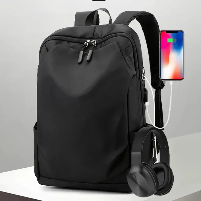 Men Bag Super Light Oxford USB Charging Laptop Man Woman Backpack Waterproof Travel for Male Computer Business School Backpacks