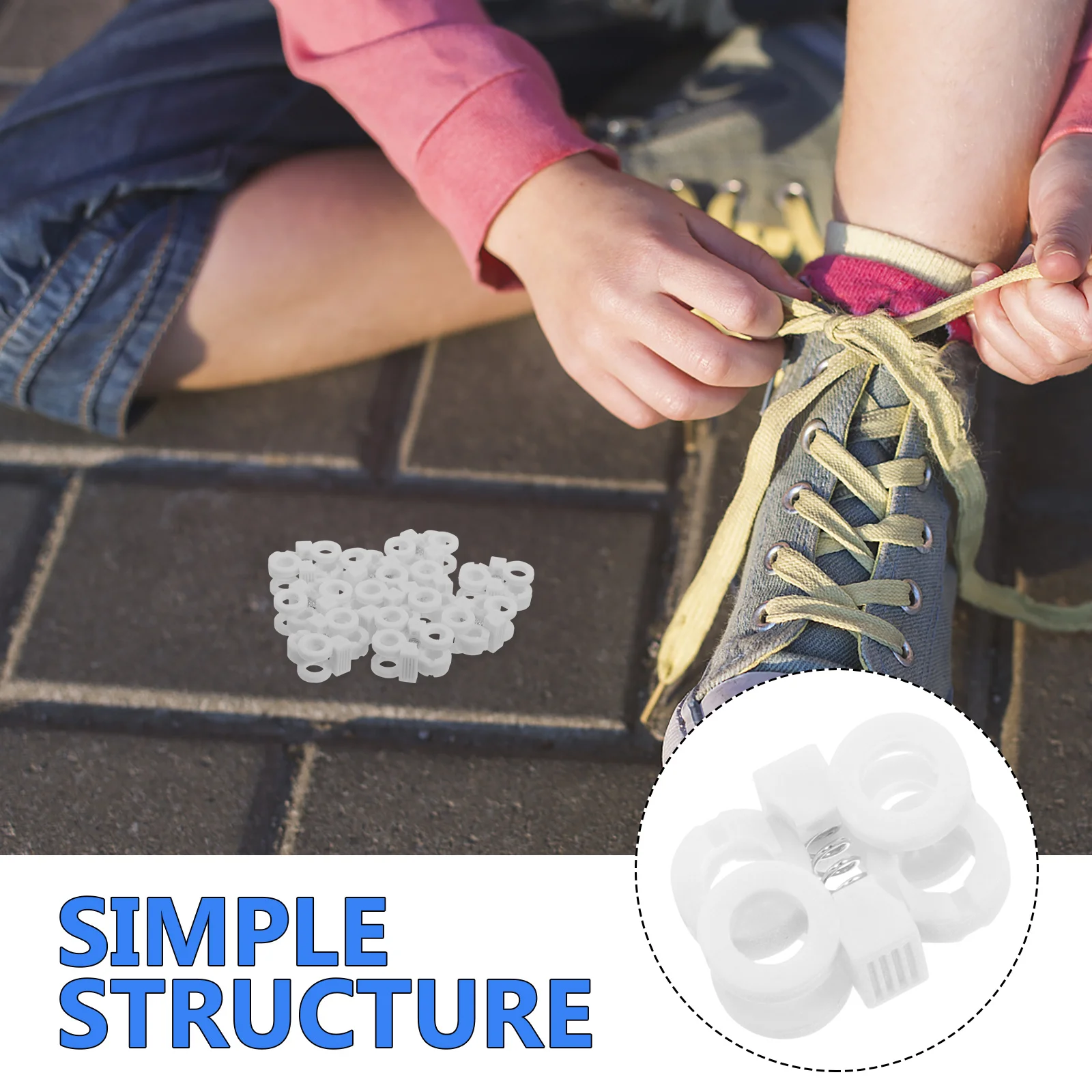 

10 шт. пластиковых фиксаторов для шнурков, быстросъемные защелки для всех видов кроссовок и спортивной обуви, клипсы для фиксации шнурков