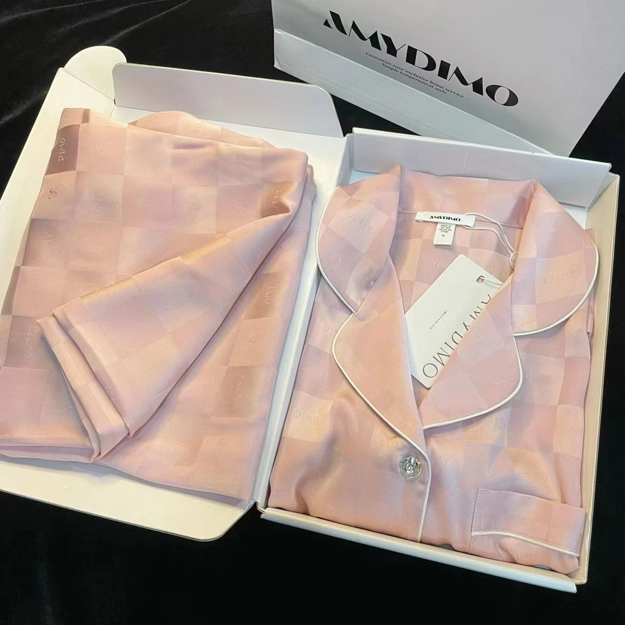 アイスシルクパジャマ女性長袖レースグリーンプレミアムセンスツーピーススイートホームウェアラブブルーカジュアル通気性パジャマ