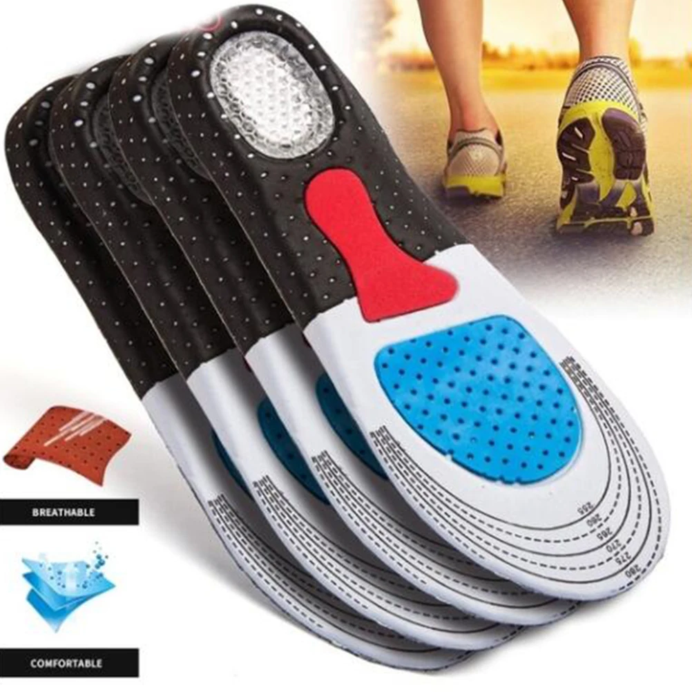 

Shock Absorbing EVA Insole Insert Pad Arch Support Heel Cushion Sports Breathable Lightweight Sponge Foot Care Tool Basketball