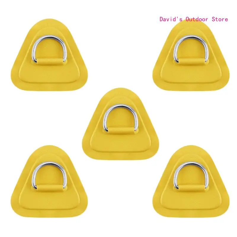 5Pcs PVC Boat Pad Patch D-Ring Patch PVC Inflatable Boat Kayak Canoe Deck Tools X3UA