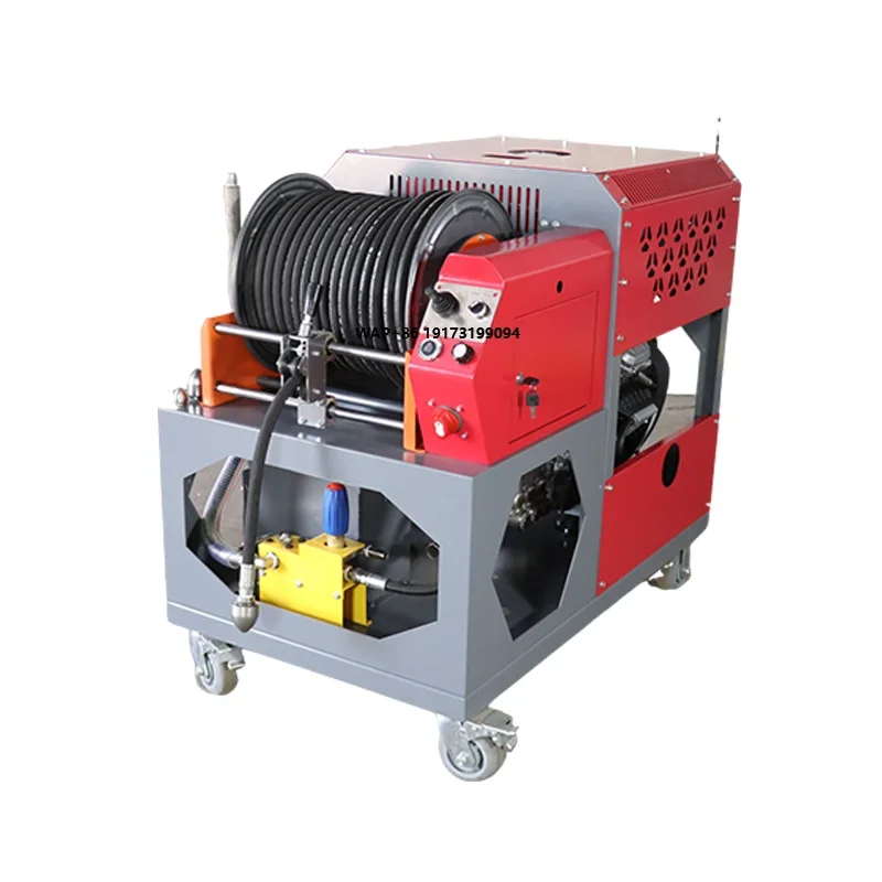 New High-quality 200bar 2900psi 85LPM Industrial Snake Pipe Drain Sewer High Pressure Cold Water Cleaning Jet Clean Machine