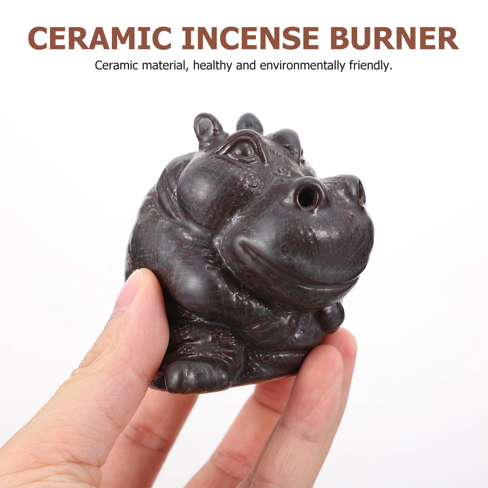 

1Pcs Refluent Incense Burner Ceramic Tea Pet Ornament for Home Yoga Meditation Relax Sleep Backflow Incense Burner