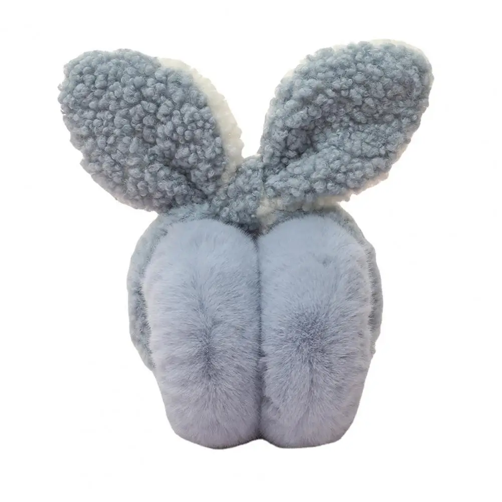 Women Winter Plush Earmuffs Winter Plush Earmuffs for Women Girls Adjustable Folding Ear Covers with Cute Rabbit Ears Decor