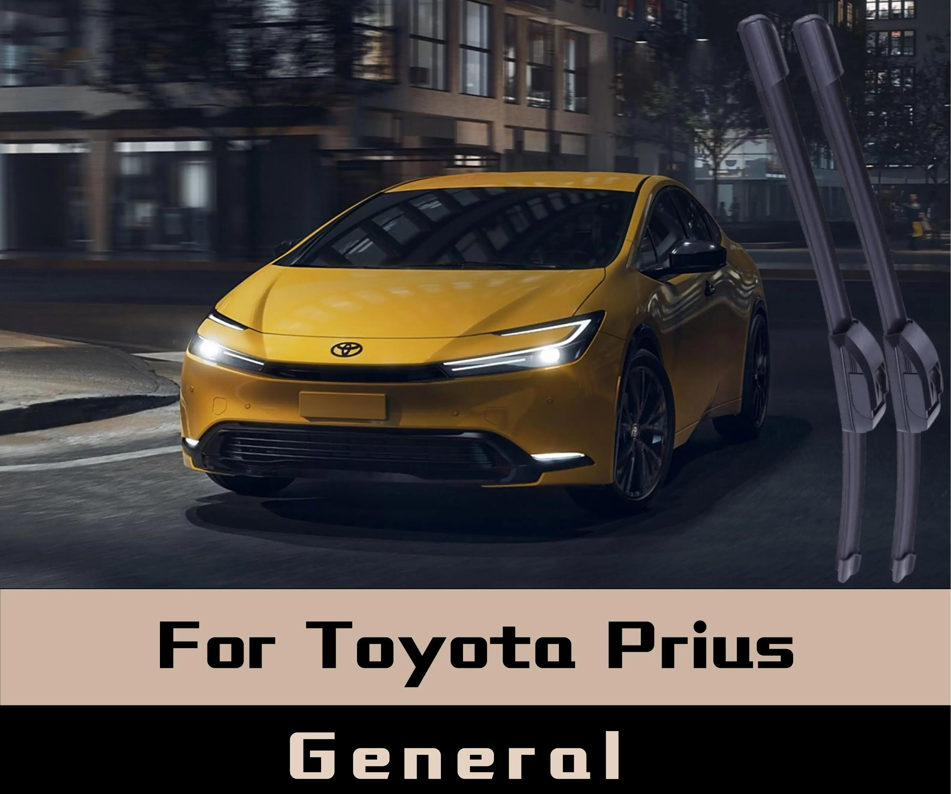 

2Pcs For Toyota Prius General Wiper Front Wiper Blades Windshield Windscreen Window Brushes Boneless front wipers