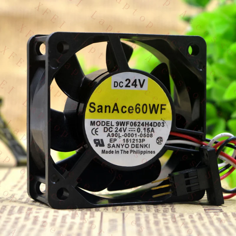 D  1PC 9WF0624H4D03 Cooling Fan 12V 0.15A 3Pin Connector 60*60*25mm New